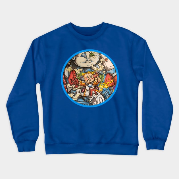 Da MeCH PiLOT Crewneck Sweatshirt by kiddgrimm